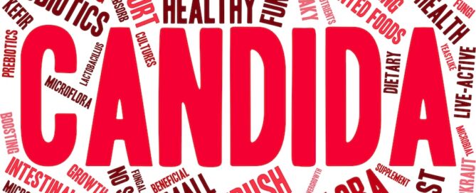 Graphic of word cloud of candida overgrowth